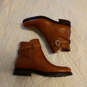 NIB Yanko gyw cognac leather jodhpur boots